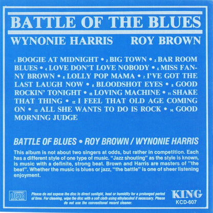 Wynonie Harris / Roy Brown : Battle Of The Blues (CD, Comp, RE)