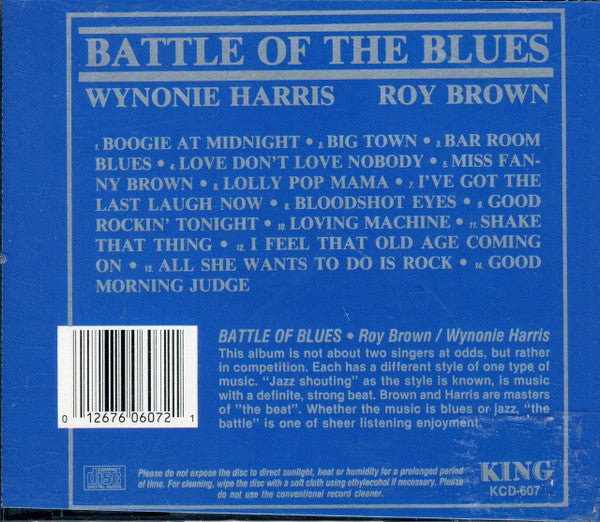 Wynonie Harris / Roy Brown : Battle Of The Blues (CD, Comp, RE)