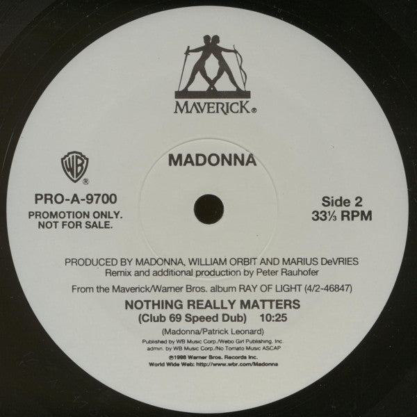 Madonna : Nothing Really Matters (12", Promo)