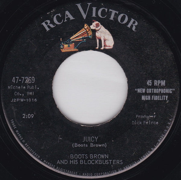 Boots Brown And His Blockbusters : Cerveza / Juicy (7", Single, Ind)
