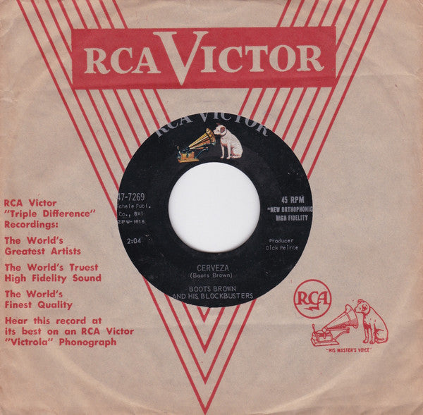 Boots Brown And His Blockbusters : Cerveza / Juicy (7", Single, Ind)