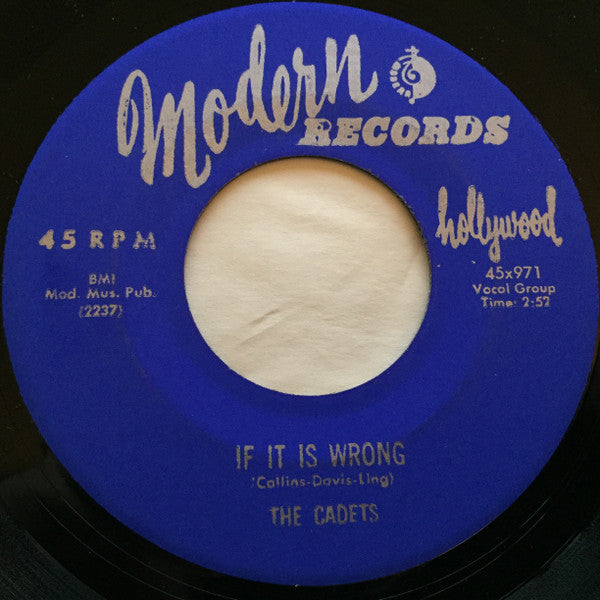 The Cadets : Do You Wanna Rock / If It Is Wrong (7", Unofficial)