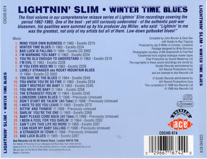 Lightning Slim : Winter Time Blues (CD, Comp, Mono, RP)