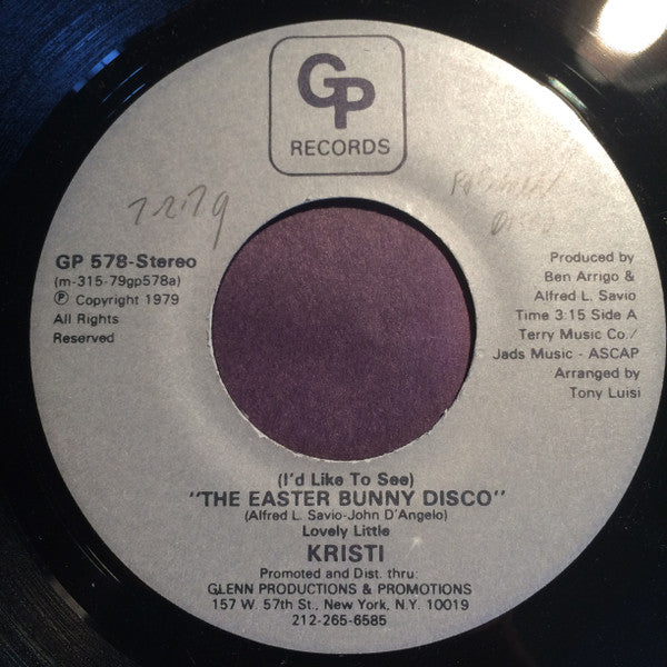 Kristi (8) / Tony Luisi : (I'd Like To See) The Easter Bunny Disco / Disco Bunny (7", Single)