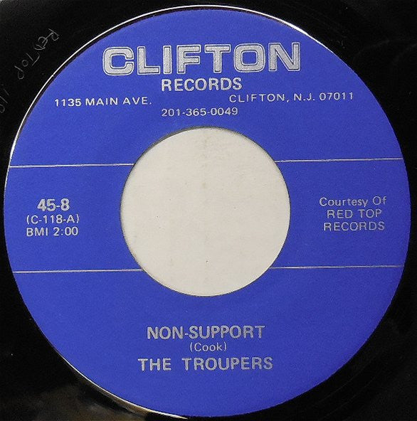 The Troupers : Non-Support (7", Single, RE)