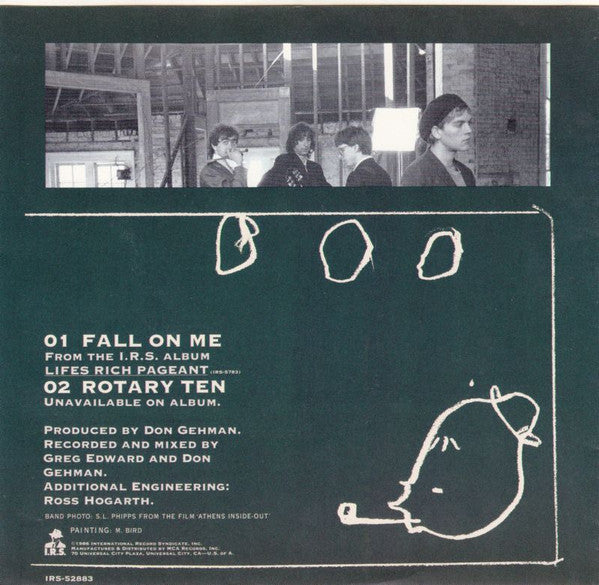 R.E.M. : Fall On Me (7", Glo)