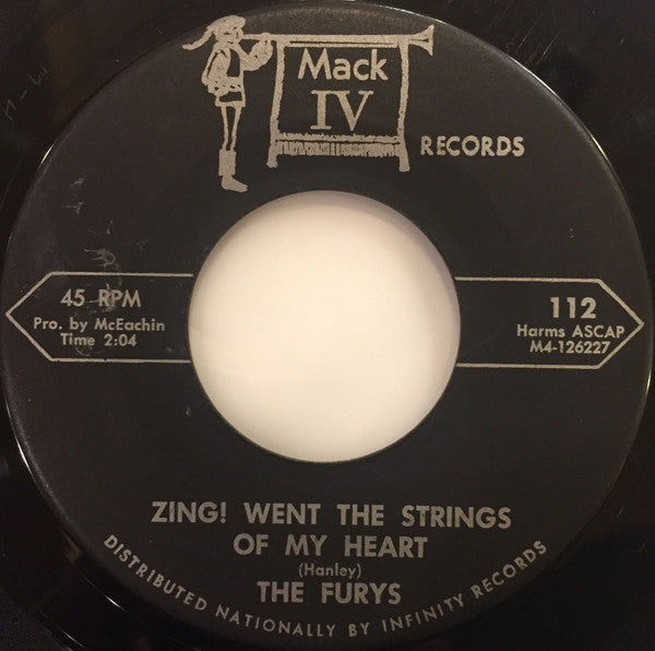 The Furys (13) : Zing! Went The Strings Of My Heart / Never More (7", Single)
