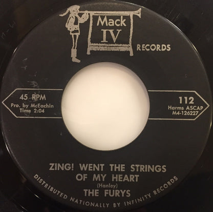 The Furys (13) : Zing! Went The Strings Of My Heart / Never More (7", Single)