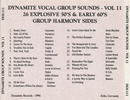 Various : Dynamite Group Sounds Vol. 11 - 26 Explosive Group Harmony Sides! (CD, Comp)