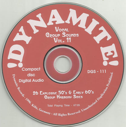 Various : Dynamite Group Sounds Vol. 11 - 26 Explosive Group Harmony Sides! (CD, Comp)