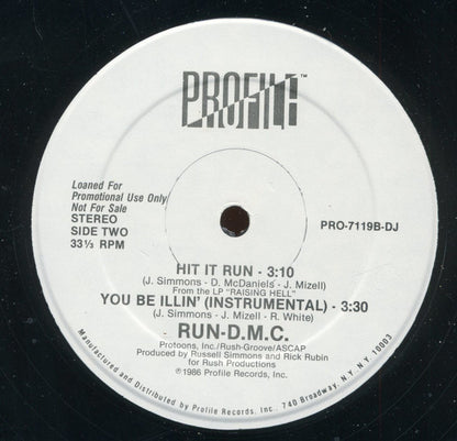 Run-DMC : You Be Illin' / Hit It Run (12", Promo)