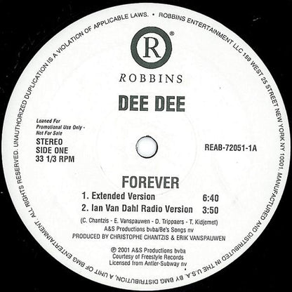 Dee Dee : Forever (12", Promo)