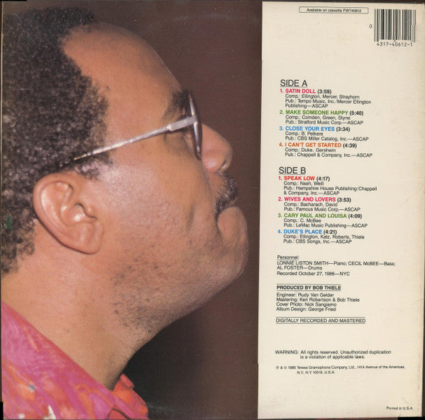 Lonnie Liston Smith : Make Someone Happy (LP, Album, Car)