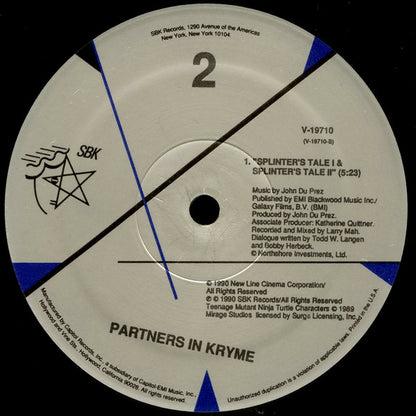 Partners In Kryme : Turtle Power (12", Single)