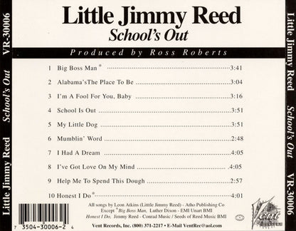 Lil' Jimmy Reed : School's Out (CD, Album)