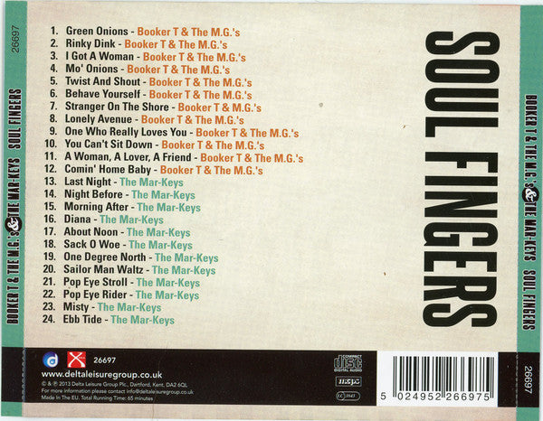 Booker T & The MG's & The Mar-Keys : Soul Fingers (CD, Comp)
