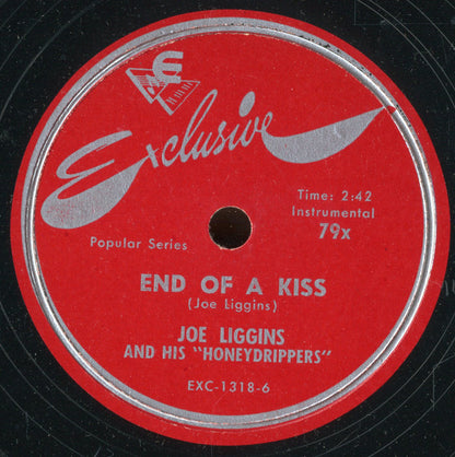 Joe Liggins & His Honeydrippers : He Knows How To Knock Me Out / End Of A Kiss (Shellac, 10", Single)