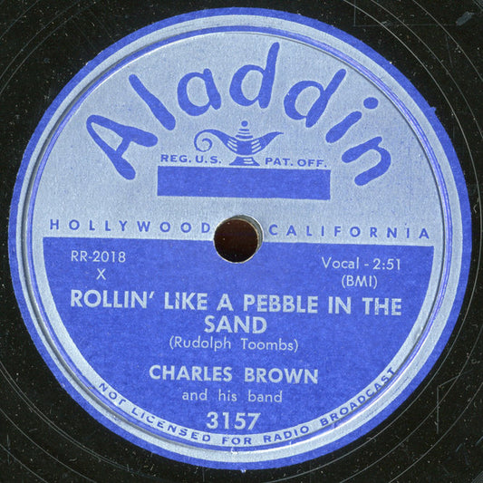 Charles Brown And His Band : Rollin' Like A Pebble In The Sand / Alley Batting (10")
