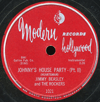 Jimmy Beasley And The Rockers : Johnny's House Party (10")