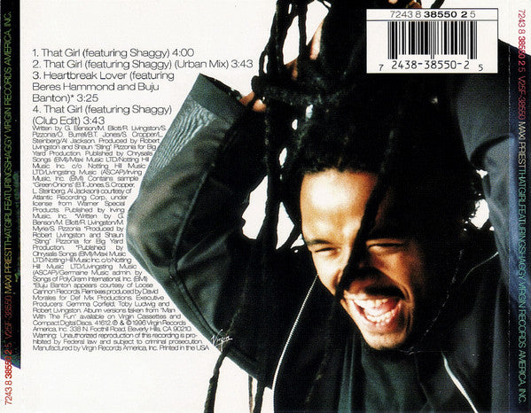 Maxi Priest Featuring Shaggy : That Girl (CD, Single)