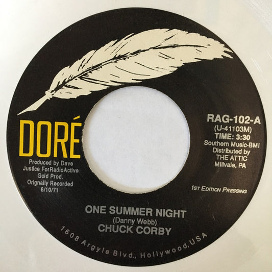 Chuck Corby : One Summer Night / For All Time (7", whi)