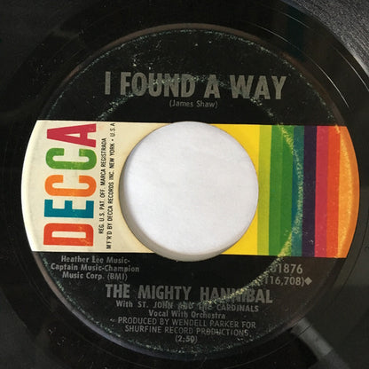 The Mighty Hannibal With St John & The Cardinals : Jerkin' The Dog / I Found A Way (7", Single)