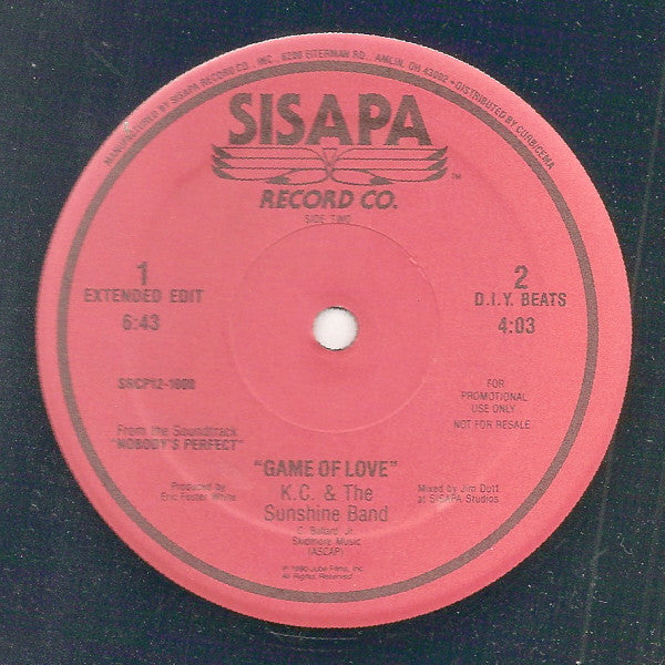 KC & The Sunshine Band : Game Of Love (12", Promo)