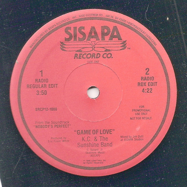 KC & The Sunshine Band : Game Of Love (12", Promo)