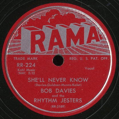 Bob Davies (5) And The Rhythm Jesters : Never Anymore / She'll Never Know (10")