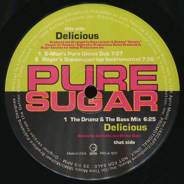 Pure Sugar : Delicious (12", Promo)