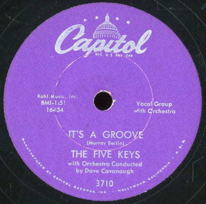 The Five Keys : Four Walls / It's A Groove (10")