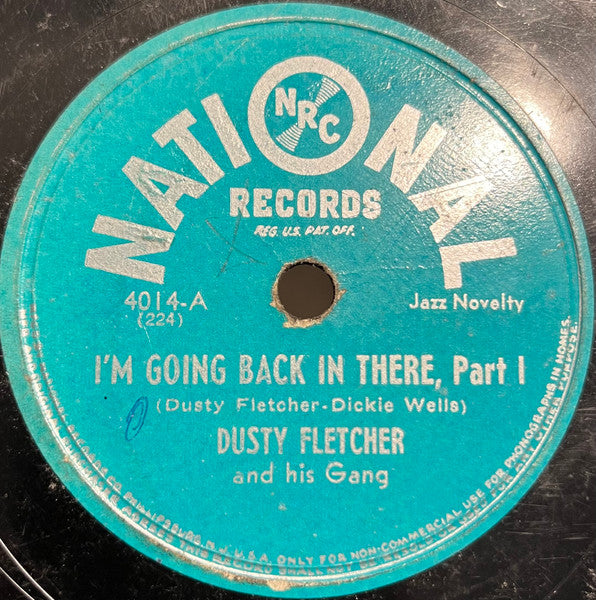 Dusty Fletcher : I'm Going Back In There (Shellac, 10")