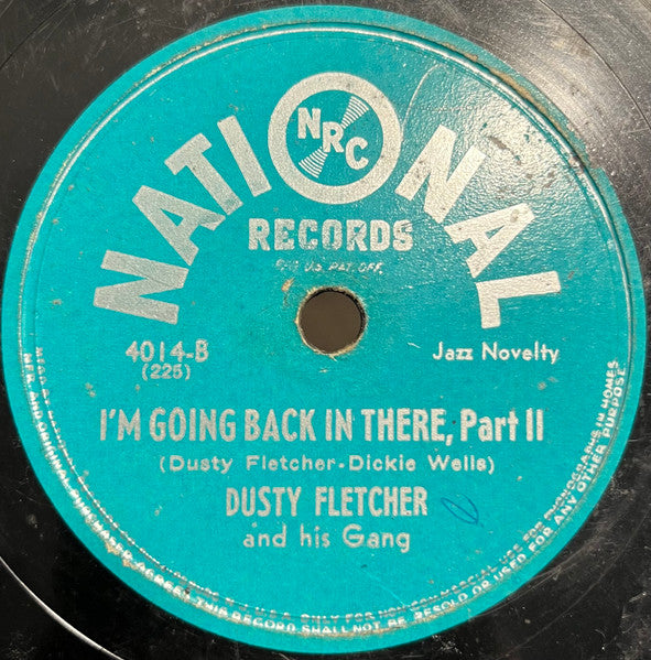 Dusty Fletcher : I'm Going Back In There (Shellac, 10")