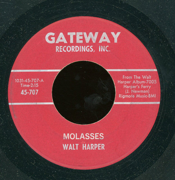 Walt Harper : Molasses (7")
