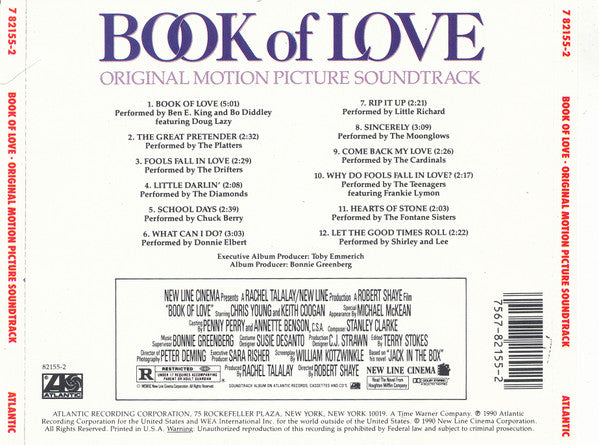 Various : Book Of Love (Original Motion Picture Soundtrack) (CD, Comp)
