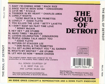 Various : The Soul Of Detroit (CD, Comp)