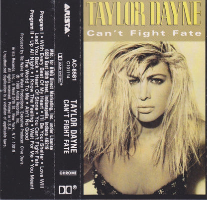 Taylor Dayne : Can't Fight Fate (Cass, Album, Club, BMG)