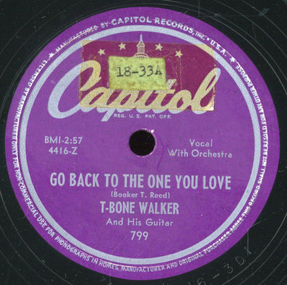 T-Bone Walker : On Your Way Blues / Go Back To The One You Love (10")