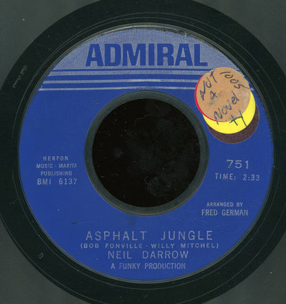 Neil Darrow : Asphalt Jungle / Action Central  (7", Single, Styrene)