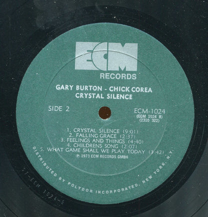 Gary Burton / Chick Corea : Crystal Silence (LP, Album, All)