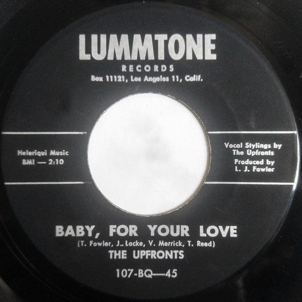 The Upfronts : Send Me Someone To Love Who Will Love Me (7")