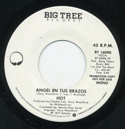 Hot : Angel En Tus Brazos (7", Promo)