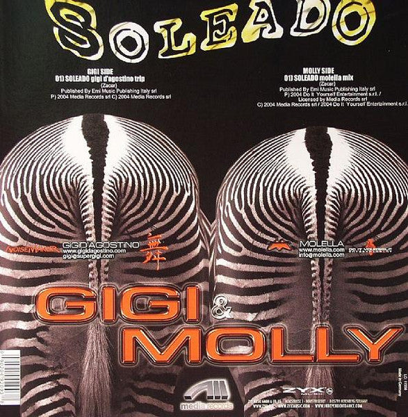 Gigi D'Agostino & Molella : Soleado (12")