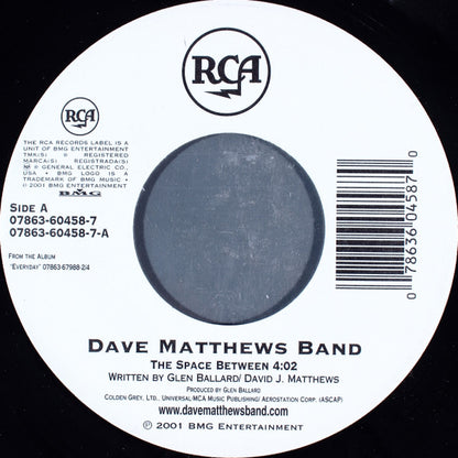 Dave Matthews Band : The Space Between / I Did It (7", Single)