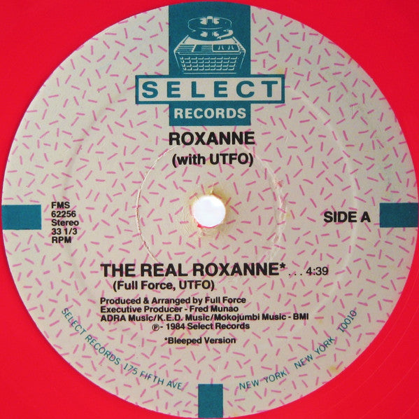 The Real Roxanne With UTFO : The Real Roxanne / Roxanne's Back Side (12", Dar)
