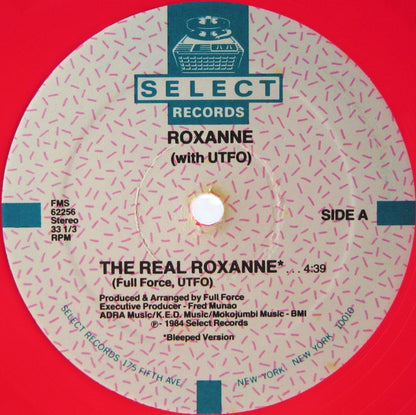 The Real Roxanne With UTFO : The Real Roxanne / Roxanne's Back Side (12", Dar)