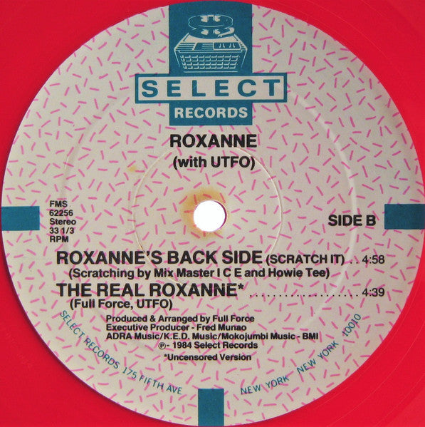 The Real Roxanne With UTFO : The Real Roxanne / Roxanne's Back Side (12", Dar)
