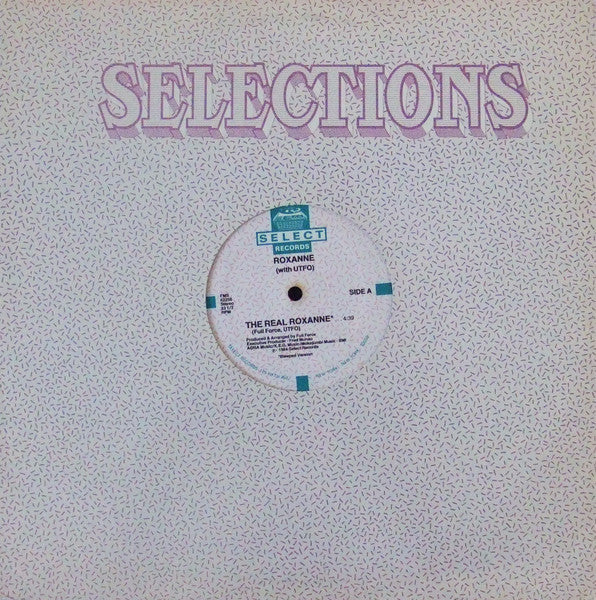 The Real Roxanne With UTFO : The Real Roxanne / Roxanne's Back Side (12", Dar)