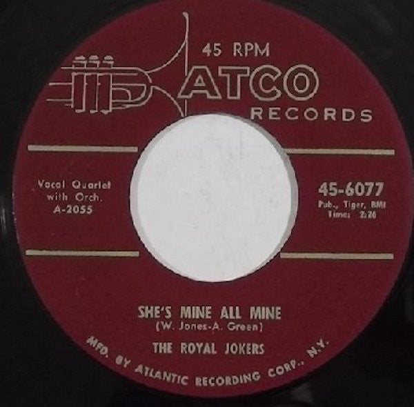 The Royal Jokers (2) : She's Mine All Mine / Ride On Little Girl (7")