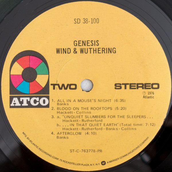 Genesis : Wind & Wuthering (LP, Album, RE, PR )